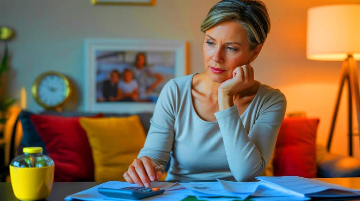 « J’ai été auxiliaire de vie toute ma carrière » : voici combien Corinne touche chaque mois après quarante ans de service Illustration de Corinne, ancienne auxiliaire de vie, réfléchissant aux défis financiers de sa retraite.
