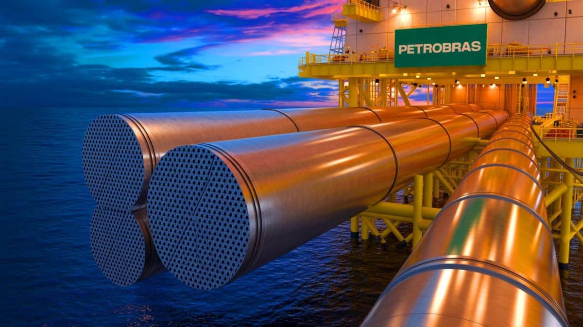 « Vallourec, champion français des tubes sans soudure » : sa technologie unique VAM® s’impose dans le pétrole et l’énergie mondiale Illustration de Vallourec signant un contrat majeur avec Petrobras pour des tubes sans soudure au Brésil.