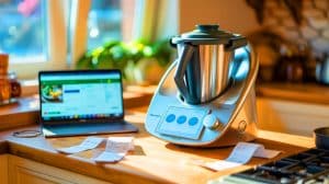 « Un Thermomix TM7 affiché à 1 075 € sur AliExpress » : attention, ces offres trop belles pour être vraies cachent souvent des arnaques Illustration de l'achat risqué d'un Thermomix d'occasion.