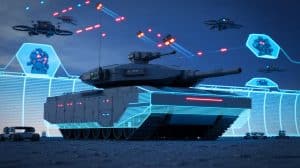« Voici les 10 technologies de défense à surveiller en 2025 » : intelligence artificielle, cybersécurité quantique et systèmes spatiaux avancés Illustration de l'impact des technologies de défense émergentes sur la sécurité mondiale.