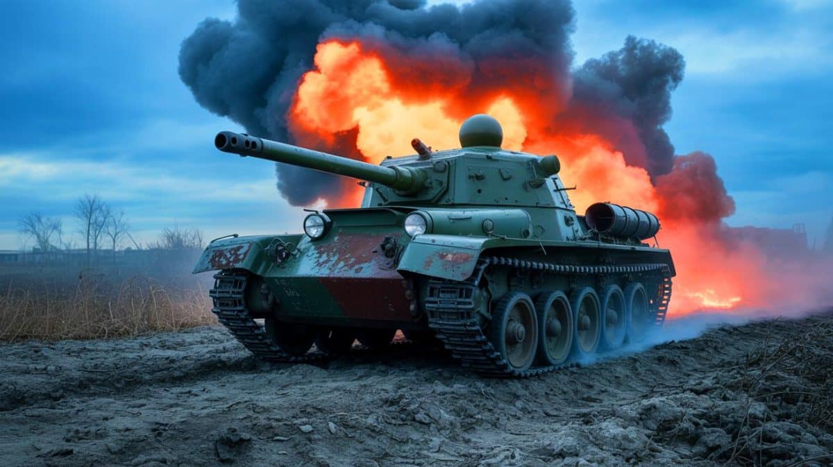 « Après des pertes massives, la Russie envoie un char d’exposition au front » : un symbole de faiblesse sur le champ de bataille Illustration de l'envoi d'un char d'exposition T-90MS sur le front ukrainien.