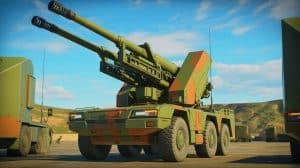 « Rapidfire Land : le bouclier français contre les menaces aériennes » : un canon de 40 mm capable de tirer 140 coups sans rechargement Illustration de la technologie de défense aérienne Rapidfire Land protégeant les infrastructures militaires.