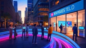 Illustration de l'offre de fibre optique de Bouygues Telecom et de son impact sur la connectivité en France.