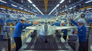 Illustration de l'innovation low cost dans l'industrie de l'armement européen.