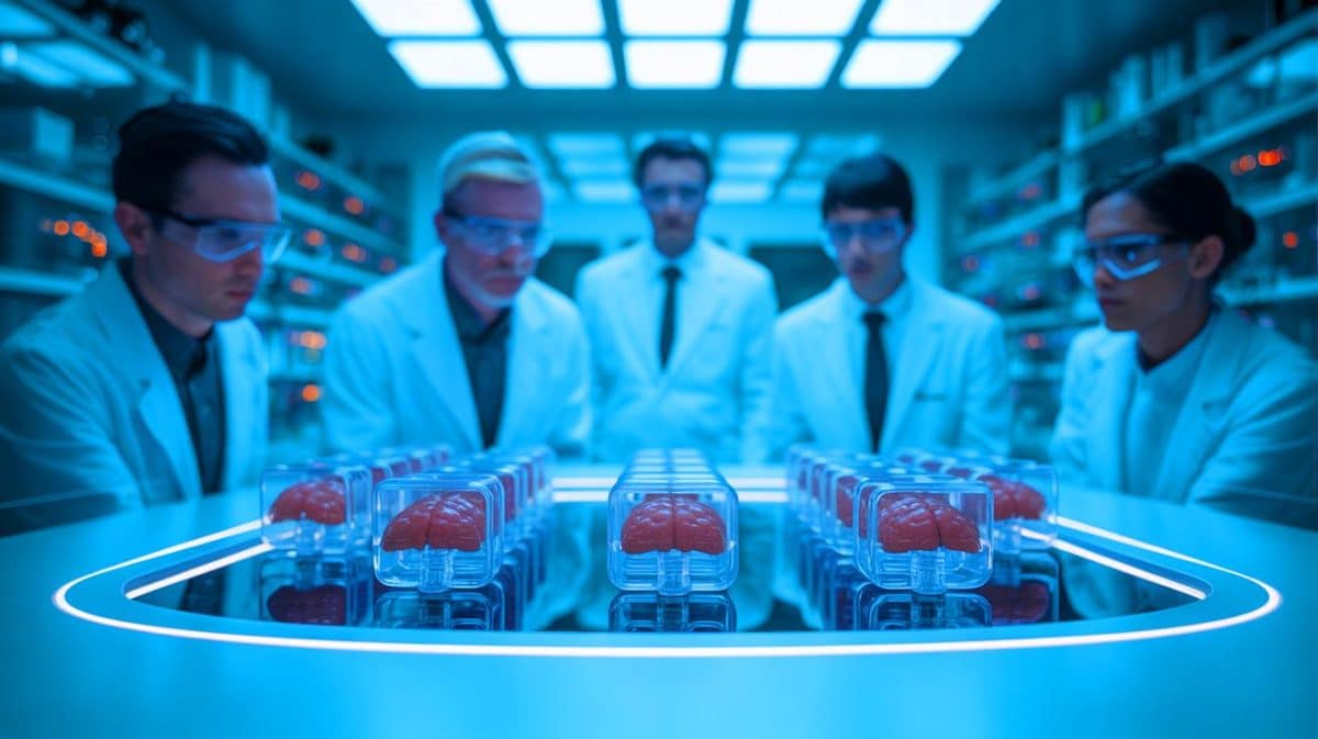 « Des robots créés à partir de cellules humaines » : les AggreBots ouvrent une ère révolutionnaire pour la médecine du futur Illustration de biobots innovants conçus à partir de cellules pulmonaires humaines pour des applications thérapeutiques.