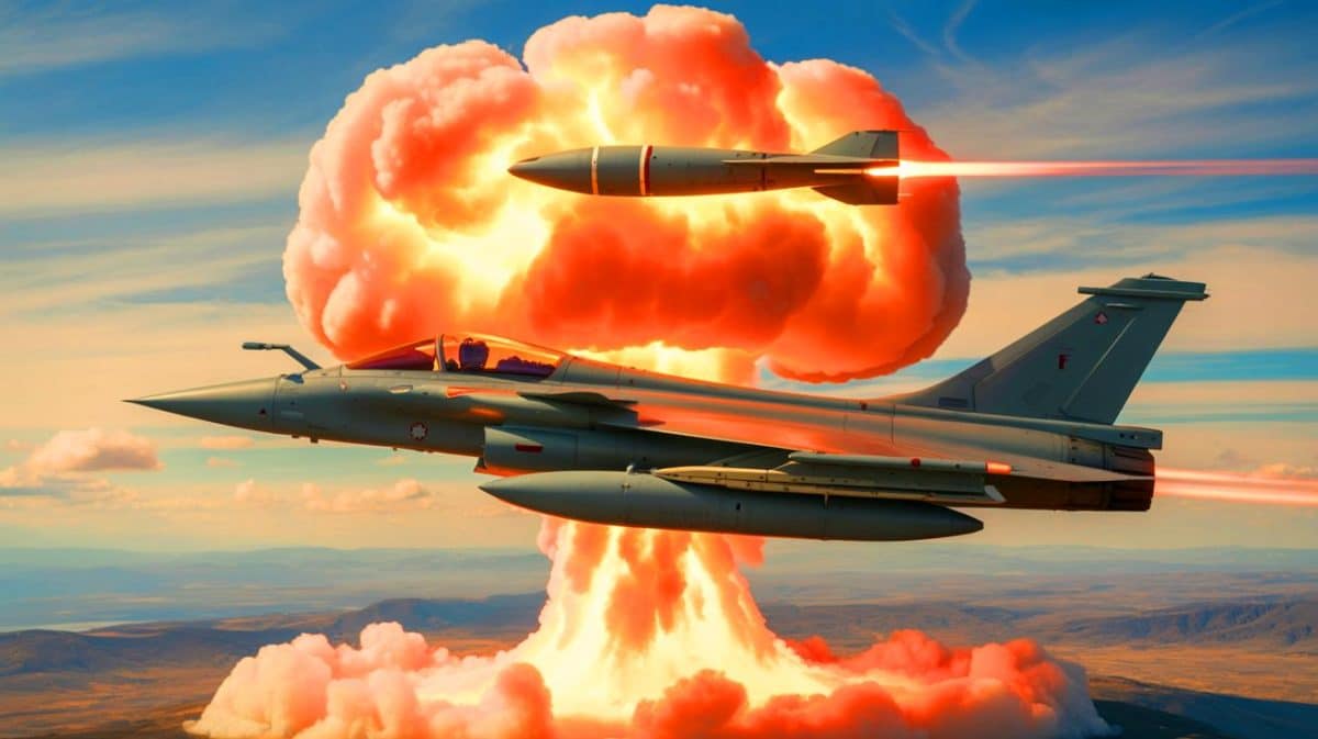 « Le missile hypersonique ASN4G dévoilé sous Rafale F5 » : la France franchit un cap inédit dans sa dissuasion nucléaire Illustration de l'avion de chasse Rafale F5 intégrant des innovations technologiques majeures.