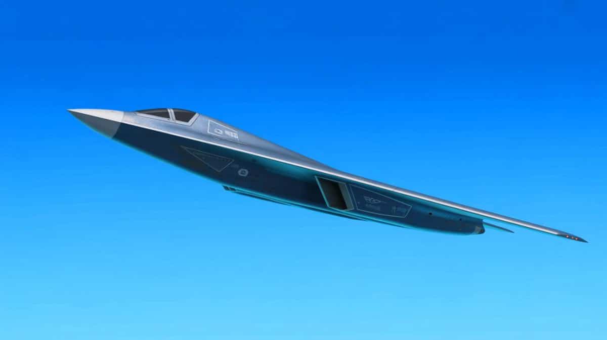 « Un nouveau chasseur furtif chinois fait sensation » : l’avion tactique qui pourrait redéfinir la puissance aérienne mondiale Illustration de l'avion furtif chinois de nouvelle génération en phase de test.