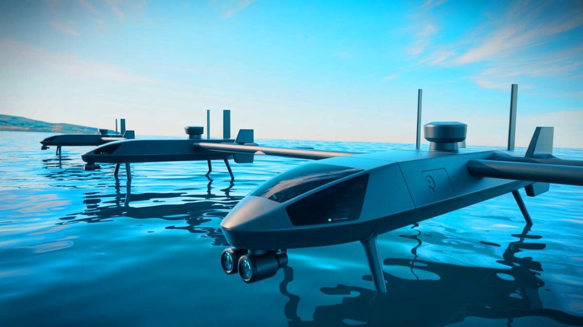 « Des drones maritimes révolutionnaires pour la marine japonaise » : Tokyo franchit une étape décisive vers la guerre du futur Illustration de la nouvelle génération de drones maritimes autonomes japonais intégrant intelligence artificielle et robotique militaire.