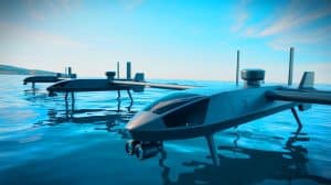 « Des drones maritimes révolutionnaires pour la marine japonaise » : Tokyo franchit une étape décisive vers la guerre du futur Illustration de la nouvelle génération de drones maritimes autonomes japonais intégrant intelligence artificielle et robotique militaire.
