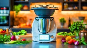 Illustration de la revente croissante de robots Thermomix face à l'arrivée de nouveaux modèles.