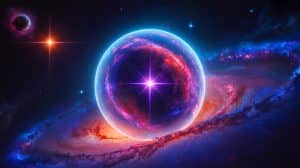 « Une bulle géante entoure une étoile mourante » : un spectacle cosmique d’une ampleur inimaginable capté par les astronomes Illustration de l'immense bulle de gaz entourant l'étoile géante rouge DFK 52.