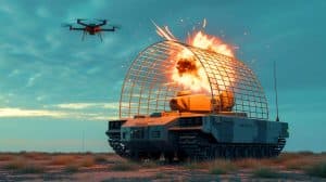 « Washington déploie 1 500 blindés anti-drones » : un signal fort adressé à Moscou et Pékin face à la guerre des drones Illustration de la modernisation des véhicules blindés américains pour contrer les menaces de drones.