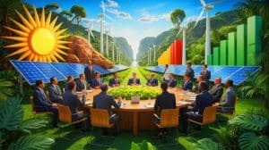COP30 à Belém : la transition énergétique en péril face à l’inefficacité des énergies fossiles Illustration de la COP30 à Belém mettant en lumière les défis de la transition énergétique face aux énergies fossiles.