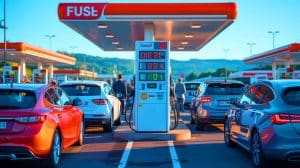 Le diesel rejoint l’essence : ce que l’augmentation des prix signifie pour vos trajets quotidiens Illustration de la hausse du prix du diesel se rapprochant de celui de l'essence en station-service.