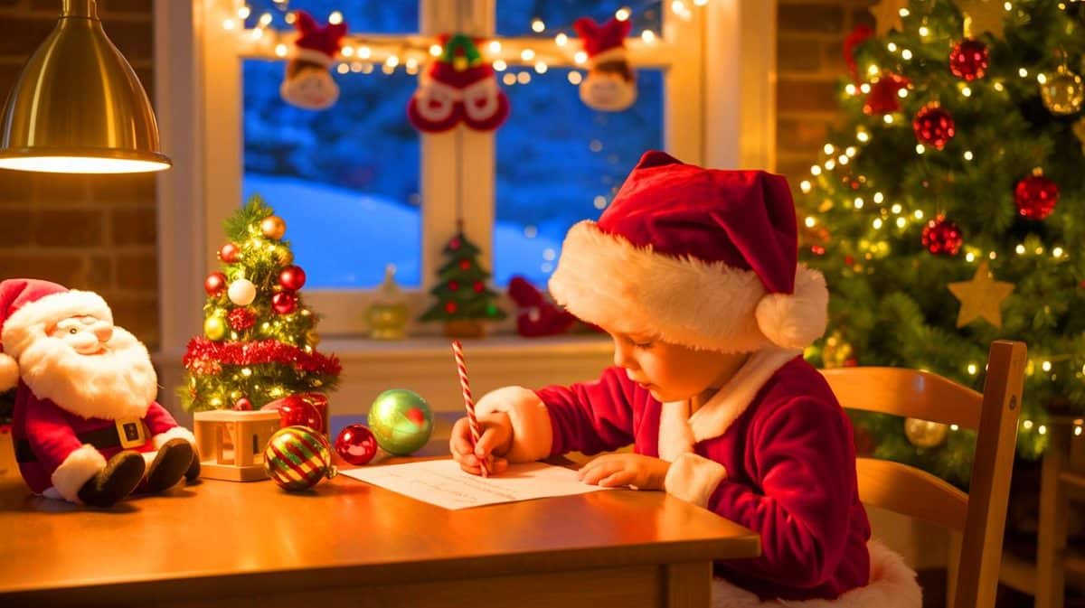 Le Père Noël attend les lettres de vos enfants jusqu’au 20 décembre : une tradition magique à ne pas manquer Illustration de l'envoi de lettres au Père Noël par les enfants à Libourne.