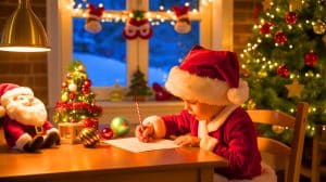 Le Père Noël attend les lettres de vos enfants jusqu’au 20 décembre : une tradition magique à ne pas manquer Illustration de l'envoi de lettres au Père Noël par les enfants à Libourne.