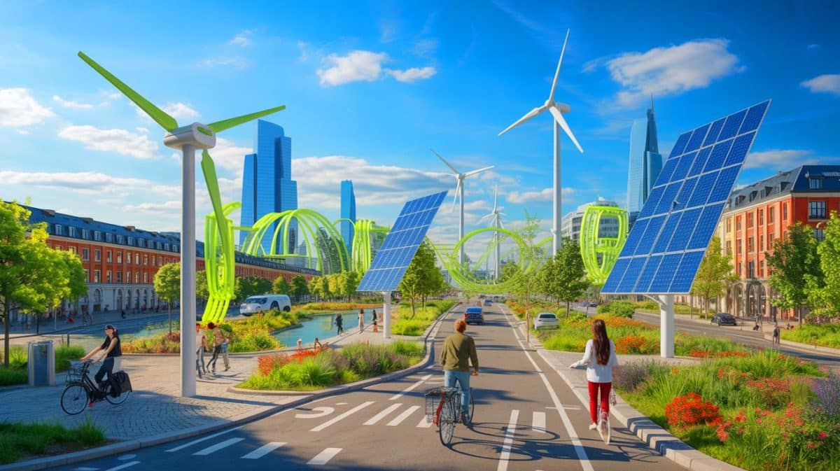 L’Europe fixe ses ambitions climatiques pour 2040 : quel impact sur notre quotidien avant la COP30 ? Illustration de l'engagement de l'Union européenne pour réduire les émissions de gaz à effet de serre d'ici 2040.