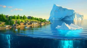 Montée des eaux : certaines régions menacées par un rythme de hausse du niveau de la mer doublé Illustration de l'impact différencié de la fonte des glaces antarctiques sur l'élévation du niveau de la mer.