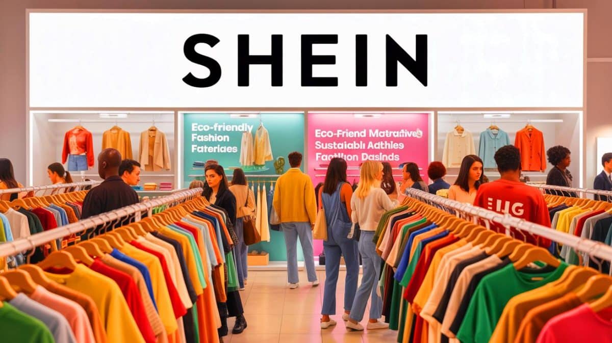 Shein en crise : découvrez des alternatives pour acheter des vêtements abordables et éthiques sans compromis sur le style Illustration de l'impact environnemental et social des pratiques de Shein dans l'industrie de la mode.