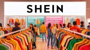 Shein en crise : découvrez des alternatives pour acheter des vêtements abordables et éthiques sans compromis sur le style Illustration de l'impact environnemental et social des pratiques de Shein dans l'industrie de la mode.