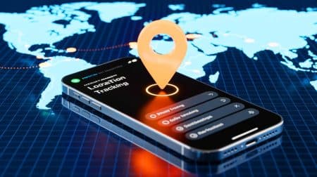 Illustration de la surveillance numérique par les smartphones et la protection de la vie privée.