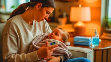 Bronchiolite : comment protéger votre bébé face à l’épidémie qui s’étend sur tout le territoire français Illustration de l'épidémie de bronchiolite touchant les nourrissons en France.