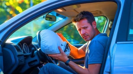 Illustration de la réglementation renforcée sur les airbags Takata défectueux dès 2026.