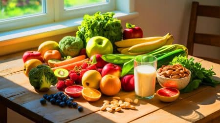 Illustration de l'importance des vitamines pour la santé des seniors.